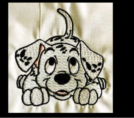 Dalmatian 01 Embroidery Design - Stitched Out! This is my original design - he has been upgraded.