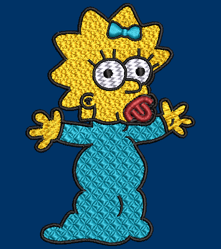 Maggie - The Simpsons Family Embroidery Designs - NOT included with Lisa design and applique.