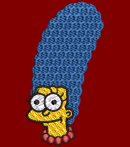 The Simpsons Family - Embroidery Designs - Marge - NOT included with Bart design and applique.