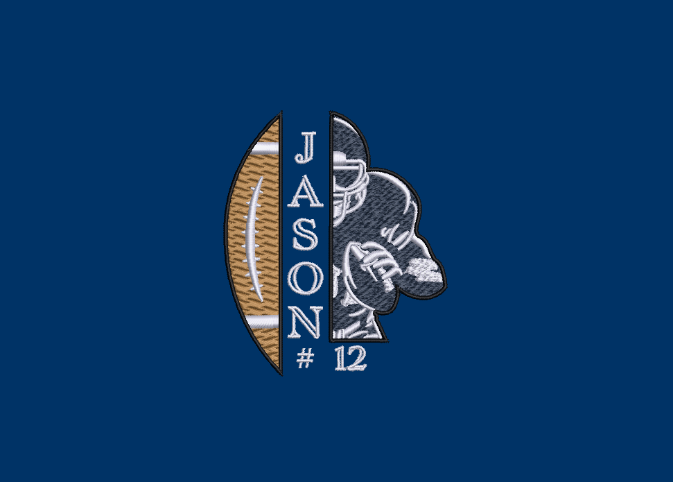 Custom Football Player Team Number