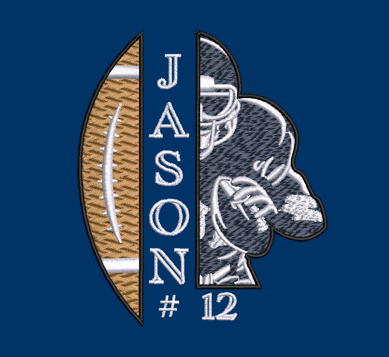 Custom Football Player Team Number