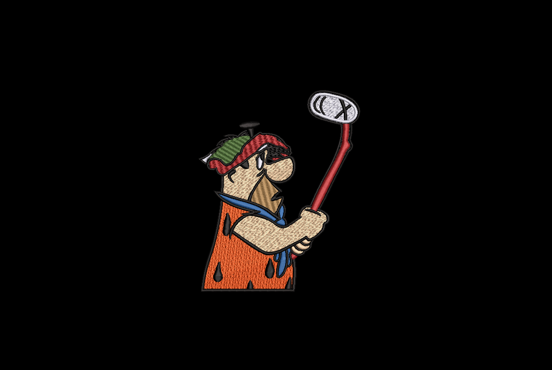 Fred Flintstone - Golf Champion 2 Designs Included