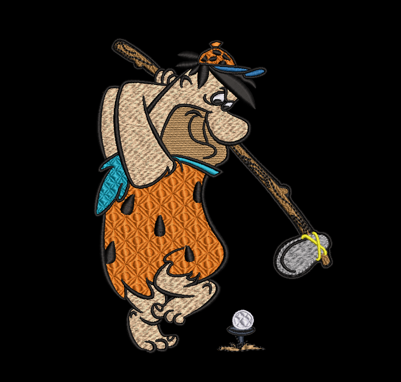 Fred Flintstone - Golf Champion 2 Designs Included
