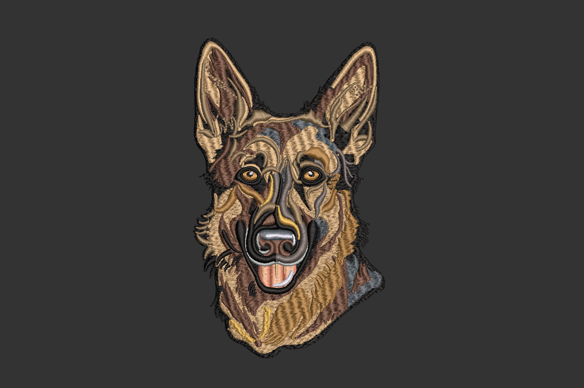 German Shepherd Design and Applique