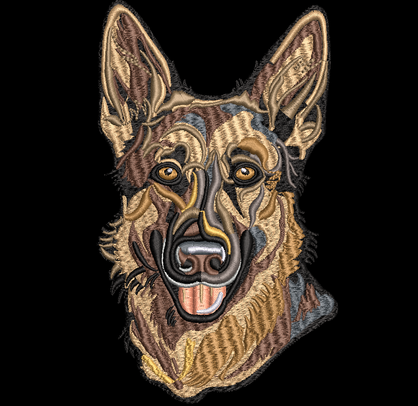 German Shepherd Design and Applique