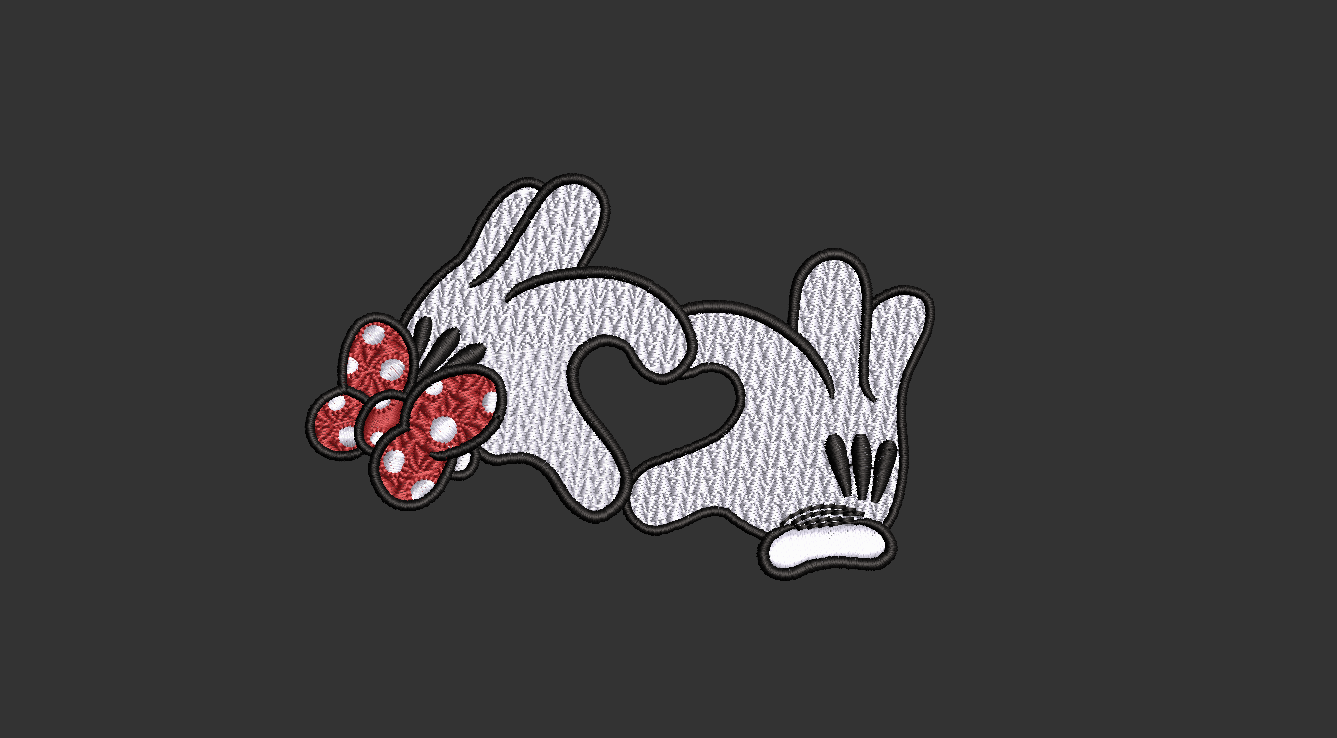 Vintage Mickey and Minnie Mouse Embroidery Designs: 8 Patterns (4x4 and 5x7 Hoops) (Digital