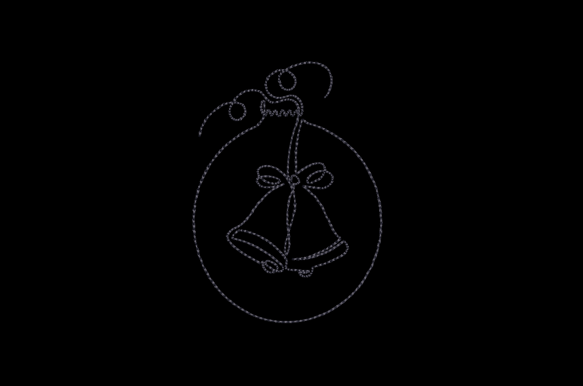 Christmas Line Art Embroidery Design Package 15 (30 total) Designs in 4x4 and 5x7 Hoops Sizes