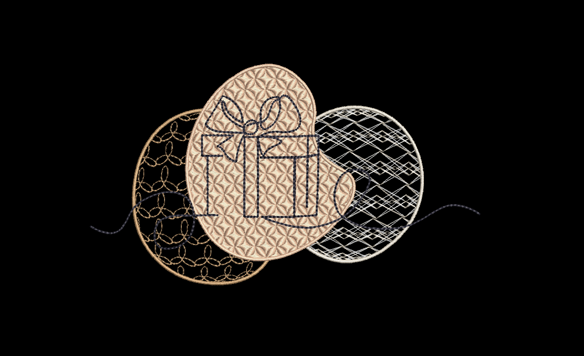 Christmas Line Art Embroidery Design Package 15 (30 total) Designs in 4x4 and 5x7 Hoops Sizes