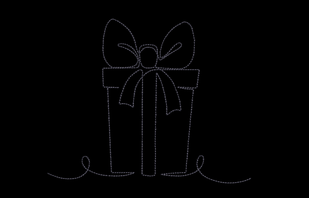 Christmas Line Art Embroidery Design Package 15 (30 total) Designs in 4x4 and 5x7 Hoops Sizes
