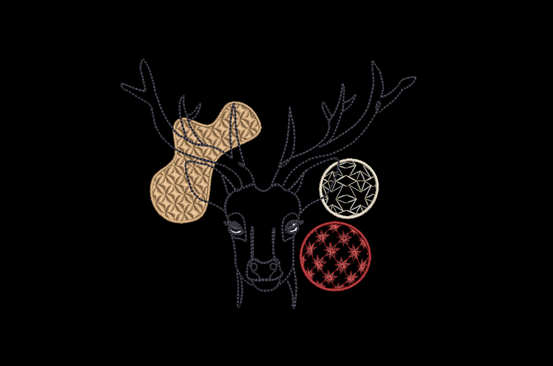 Christmas Line Art Embroidery Design Package 15 (30 total) Designs in 4x4 and 5x7 Hoops Sizes