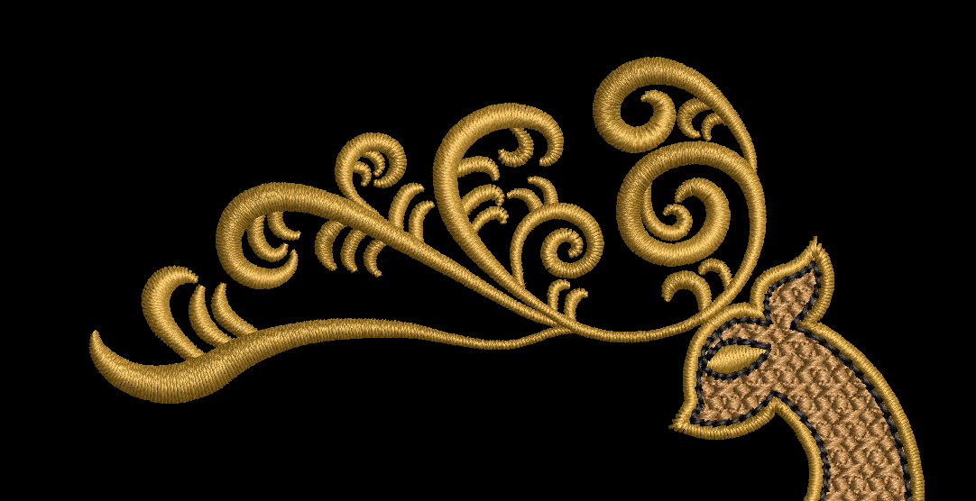 Gold Reindeer 2 hoop sizes