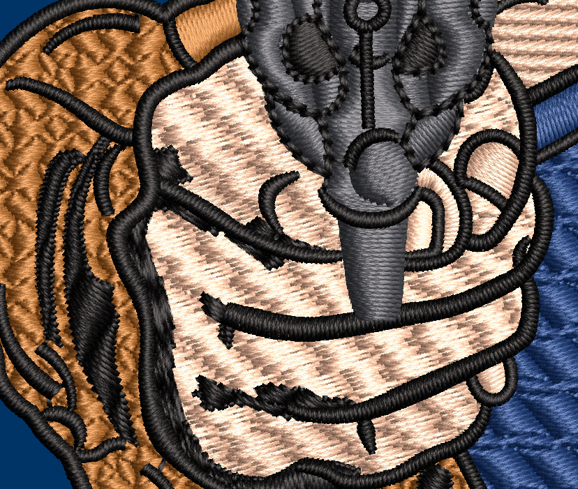 Carl Grimes Embroidery Design