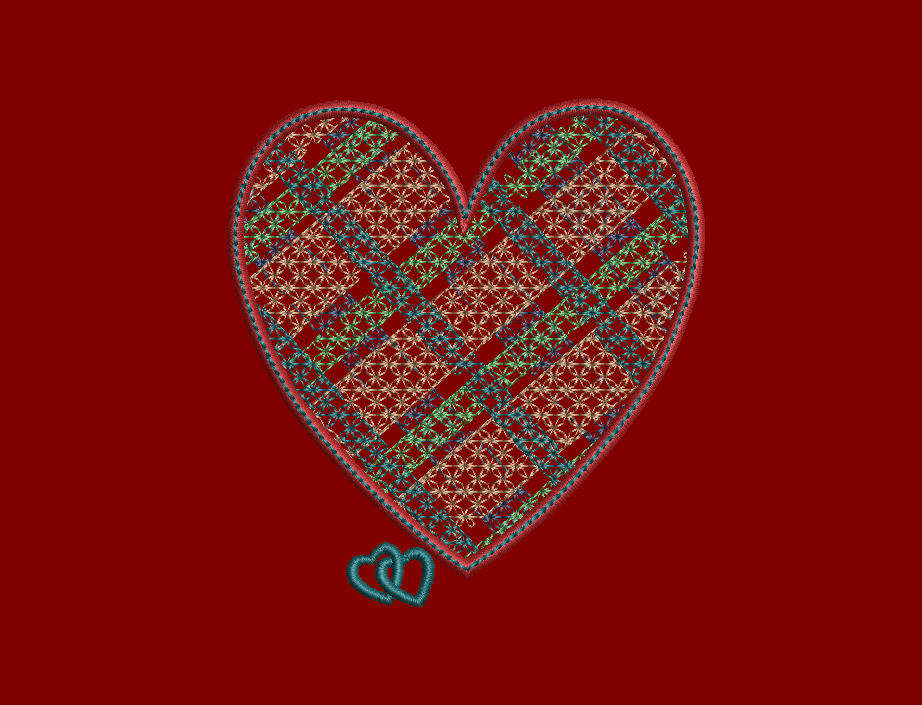 July 4 Patriotic Hearts - 7 Designs Included Digital Download