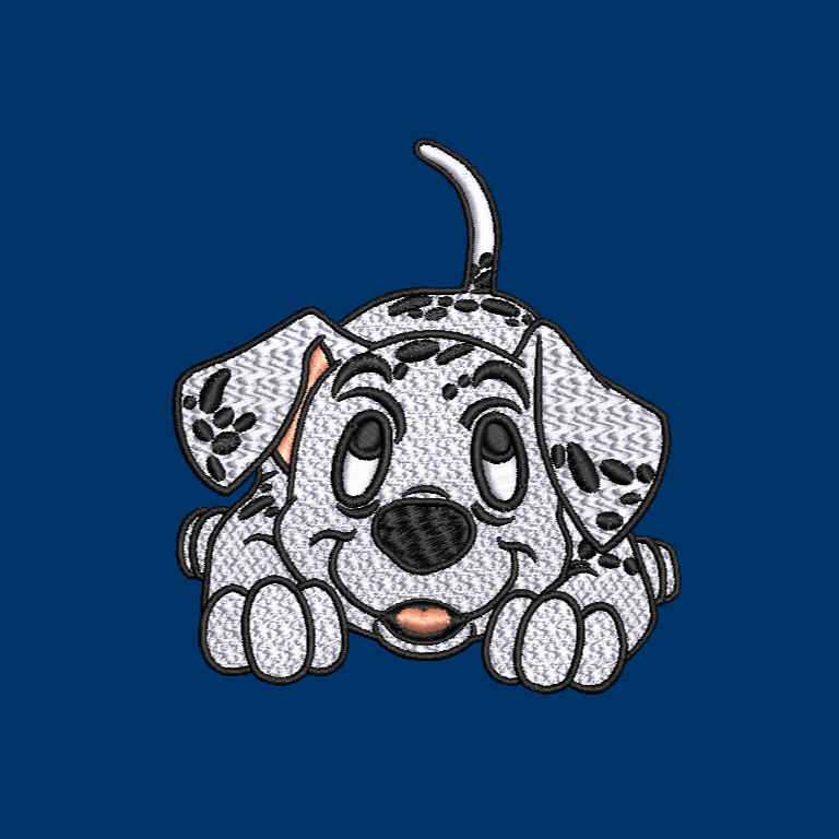 Dalmatian 01 (2 hoop sizes) & Dalmatian 02 Embroidery Designs
