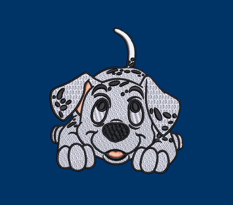 Dalmatian 01 (2 hoop sizes) & Dalmatian 02 Embroidery Designs