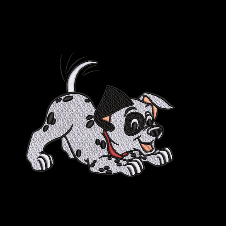 Dalmatian 01 (2 hoop sizes) & Dalmatian 02 Embroidery Designs