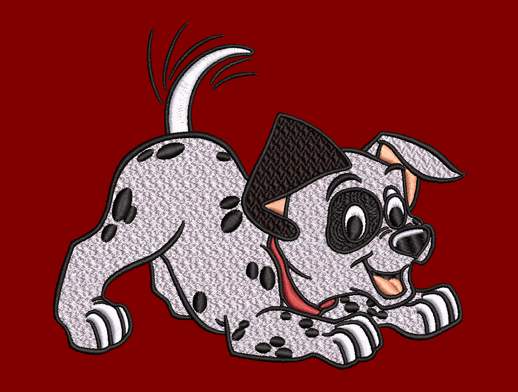 Dalmatian 01 (2 hoop sizes) & Dalmatian 02 Embroidery Designs