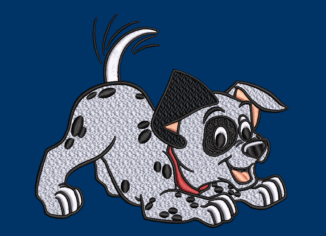 Dalmatian 01 (2 hoop sizes) & Dalmatian 02 Embroidery Designs