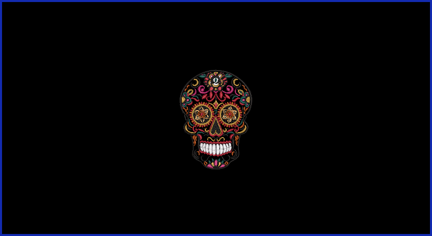 Sugar Skull 04 - 2 5 x 7 Sizes Digital Design Downloads