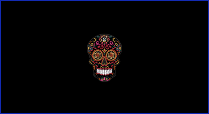 Sugar Skull 04 - 2 5 x 7 Sizes Digital Design Downloads