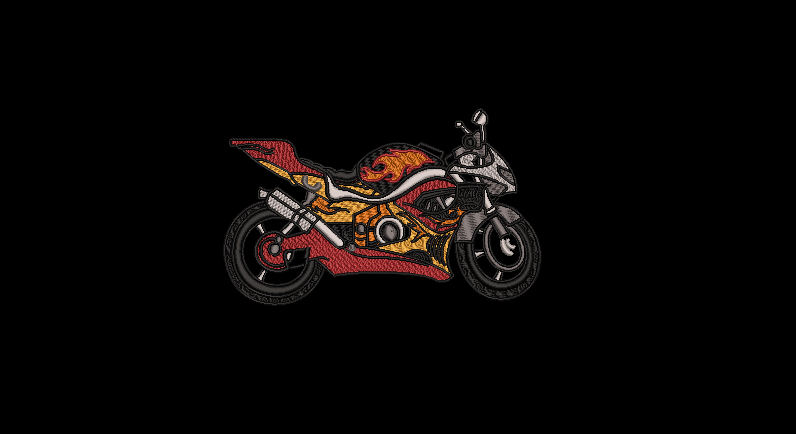 Motorcycle Collection - Bike 08 5 x 7 Hoop
