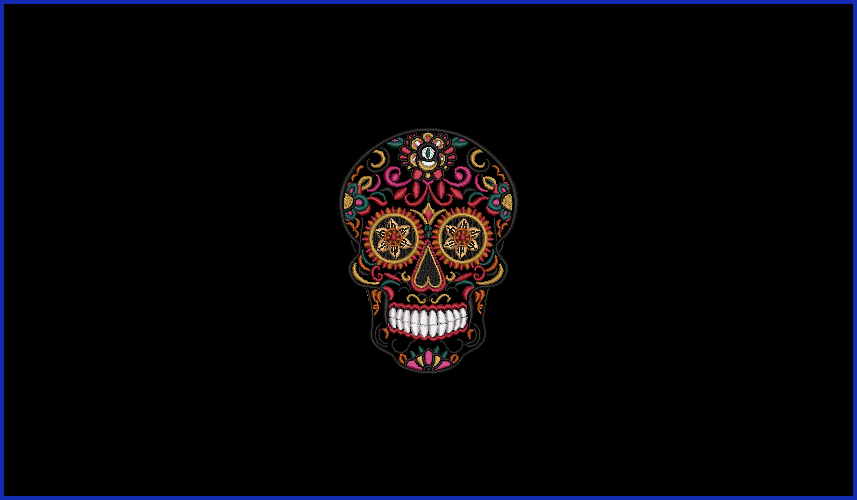 Sugar Skull 04 - 2 5 x 7 Sizes Digital Design Downloads