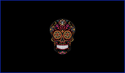 Sugar Skull 04 - 2 5 x 7 Sizes Digital Design Downloads