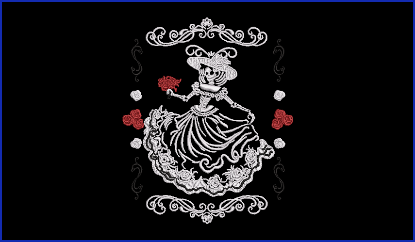 Catrina Dia de Muertos - 5 - 5 x 7 Digital Design Downloads