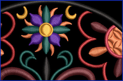 Sugar Skull 05 - 2 Hoop Sizes Digital Design Downloads
