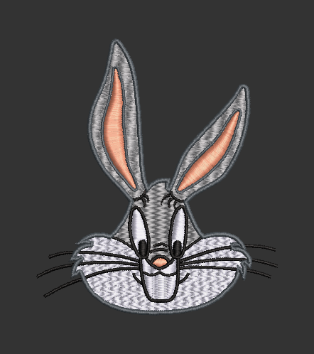 4 x 4 Embroidery Design of Bugs Bunny