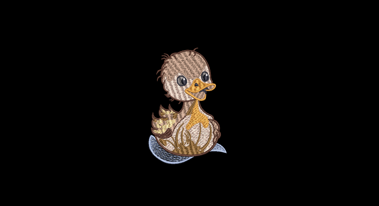 Easter Ducky Embroidery Design Digital Download