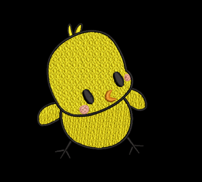 Easter Chick Embroidery Design Digital Download