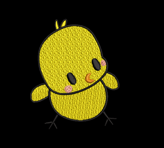 Easter Chick Embroidery Design Digital Download