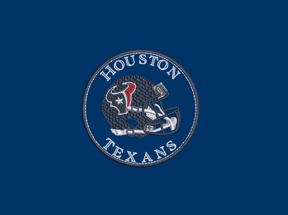 NFL Collection - 4 x 4 Helmet Applique Houston Texans
