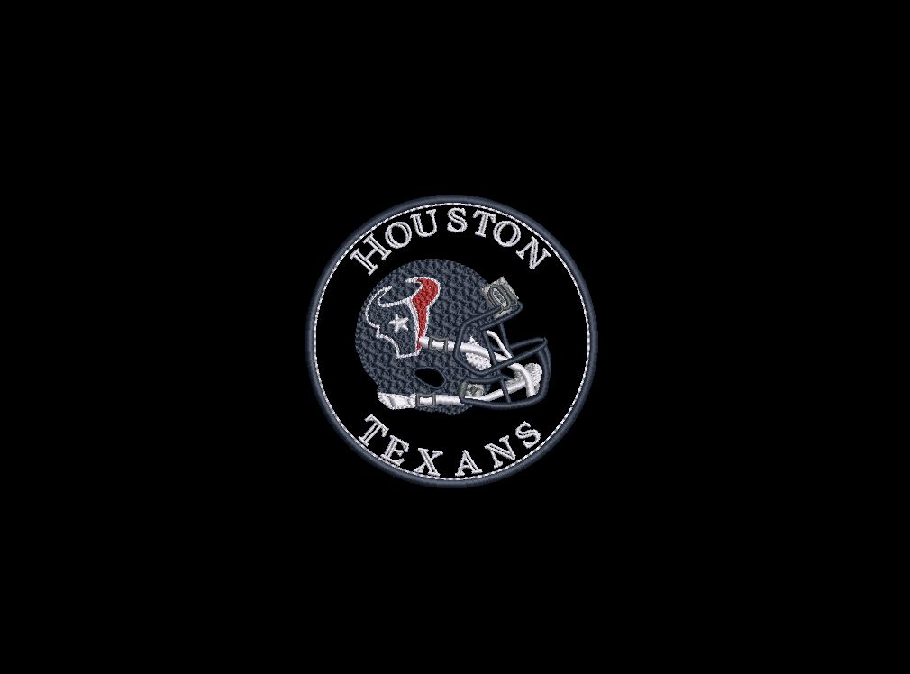 NFL Collection - 4 x 4 Helmet Applique Houston Texans