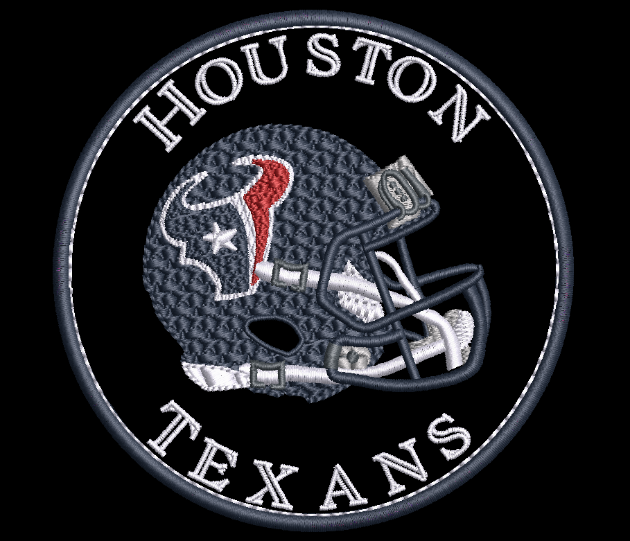 NFL Collection - 4 x 4 Helmet Applique Houston Texans