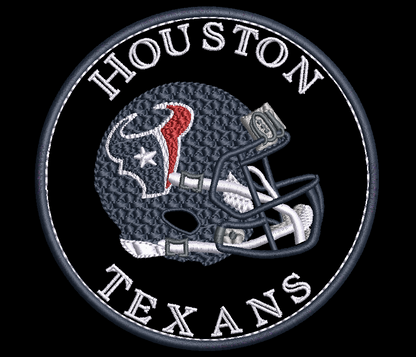 NFL Collection - 4 x 4 Helmet Applique Houston Texans