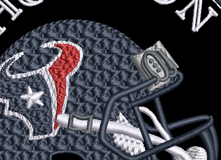 NFL Collection - 4 x 4 Helmet Applique Houston Texans