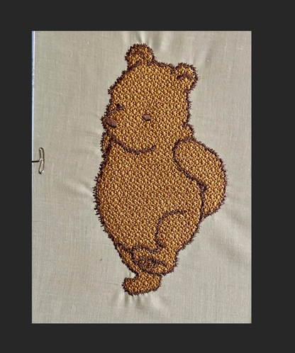Fluffy Fur Effect! He is too cute! Stitched out!