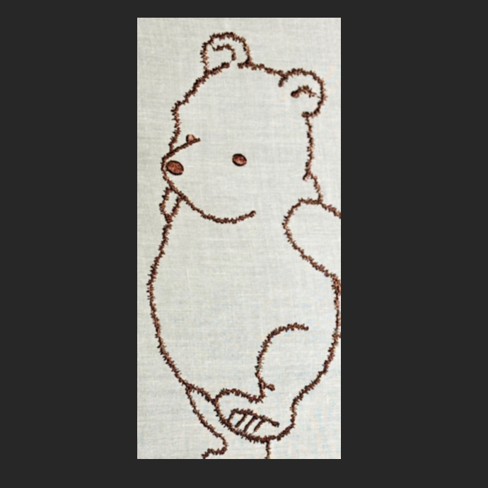 Fluffy Fur Effect! He is too cute! 
Stitched Out
