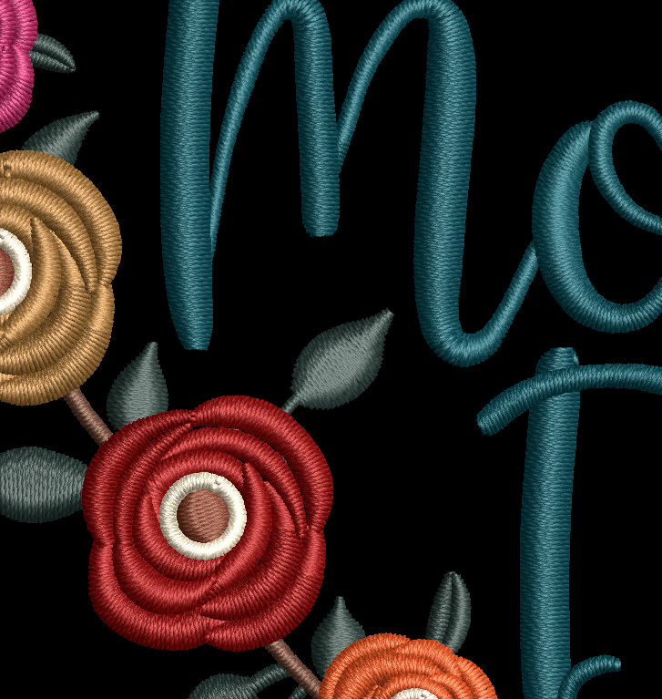 Happy Mother's Day Floral Heart