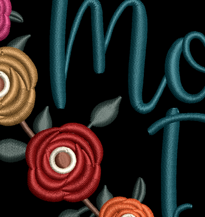 Happy Mother's Day Floral Heart