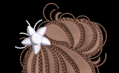 Fringe Lil Flower Girl with Shawl
