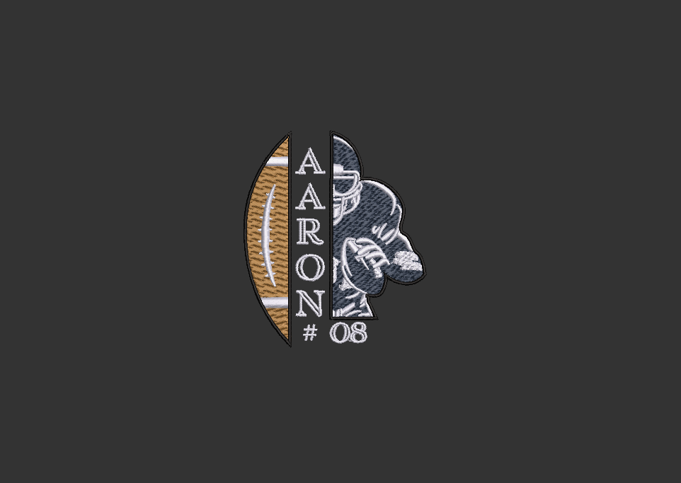 Custom Football Player Team Number