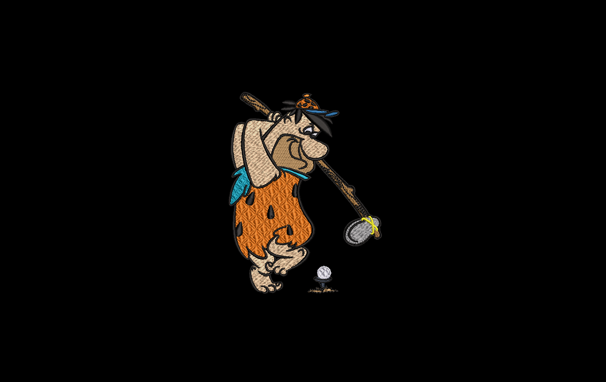 Fred Flintstone - Golf Champion 2 Designs Included
