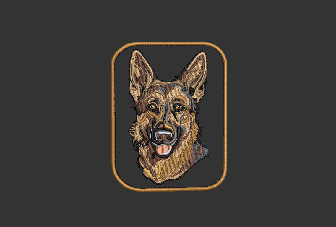 German Shepherd Design and Applique