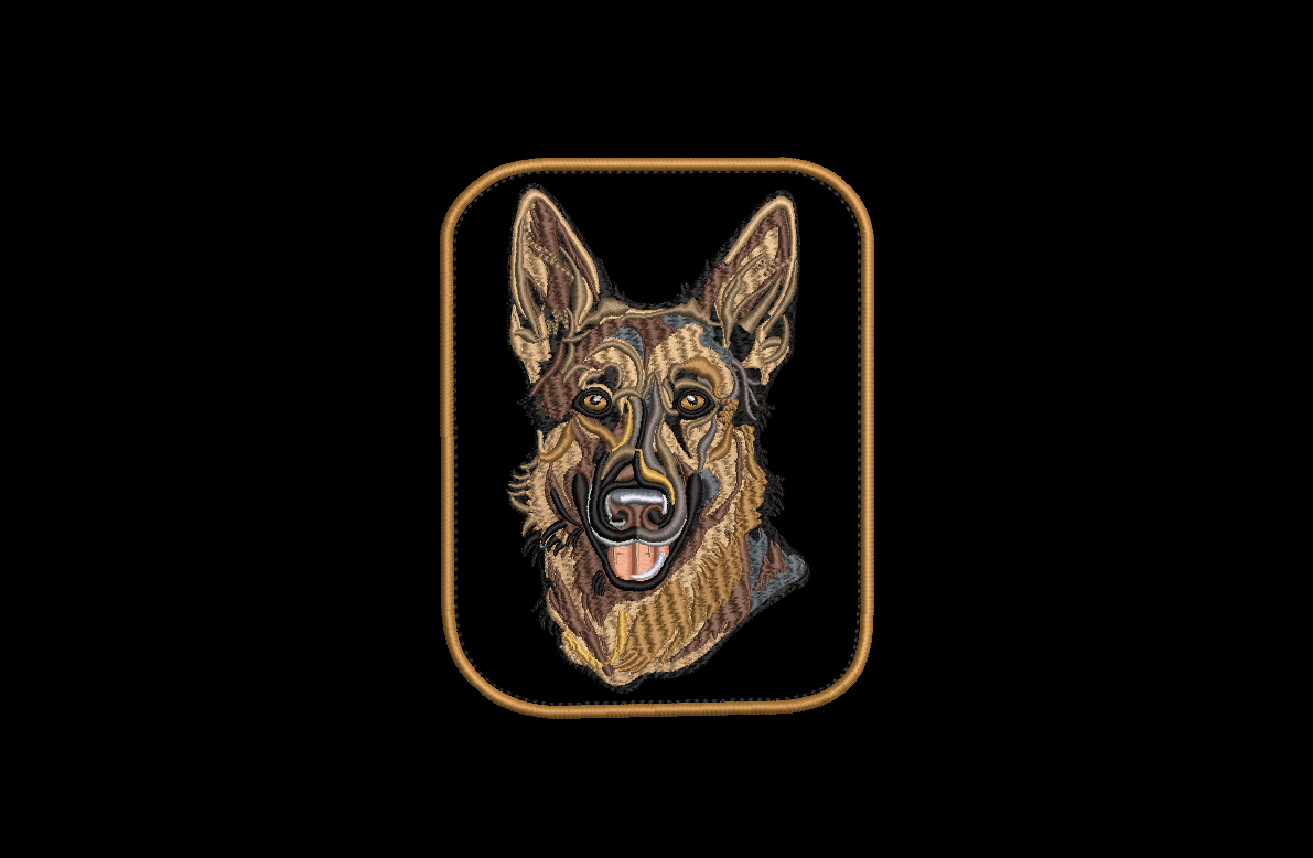 German Shepherd Design and Applique