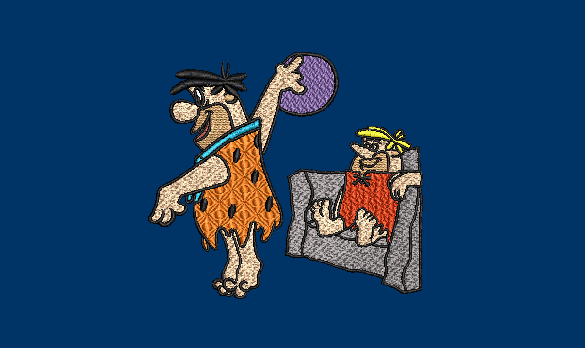 Bowling Champions Fred and Barney 2 Designs Included