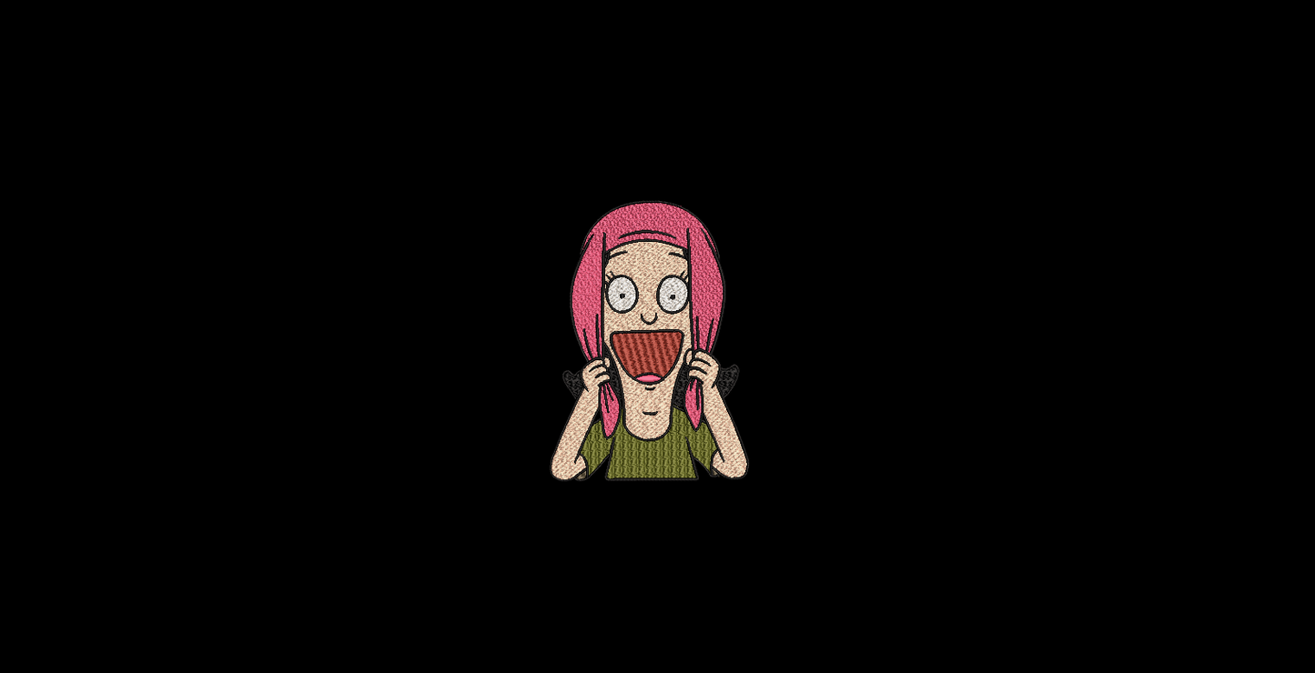Bob's Burgers Character - Excited Louise Belcher Design