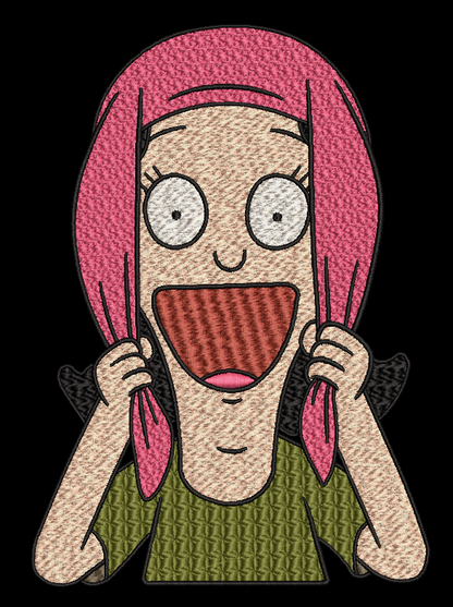Bob's Burgers Character - Excited Louise Belcher Design